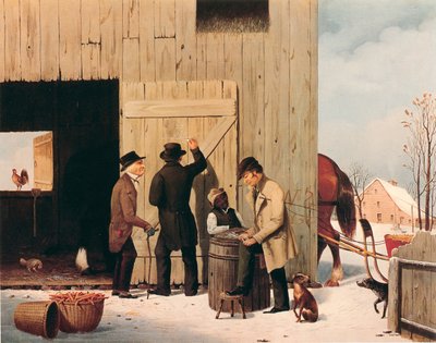 Settling a Bill by George Henry Durrie